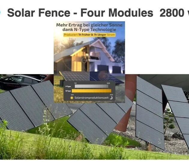 Solar Fence-Four Models 2800 watts - Image 2