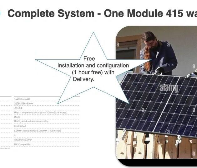 Complete System - One Module 415 watts - Image 2